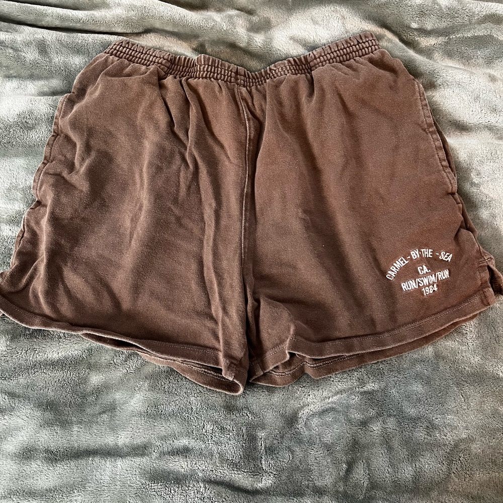 Brown brandy melville sweat shorts